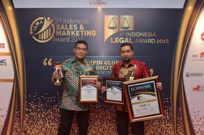 BRK Terbaik Peringkat I di Ajang Indonesia Sales Marketing Award & Indonesia Legal Award 2018